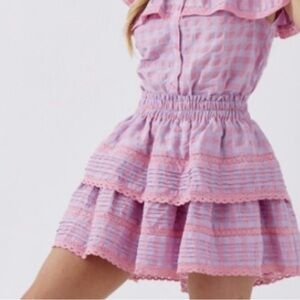 Day + Moon Pink and Purple Skirt